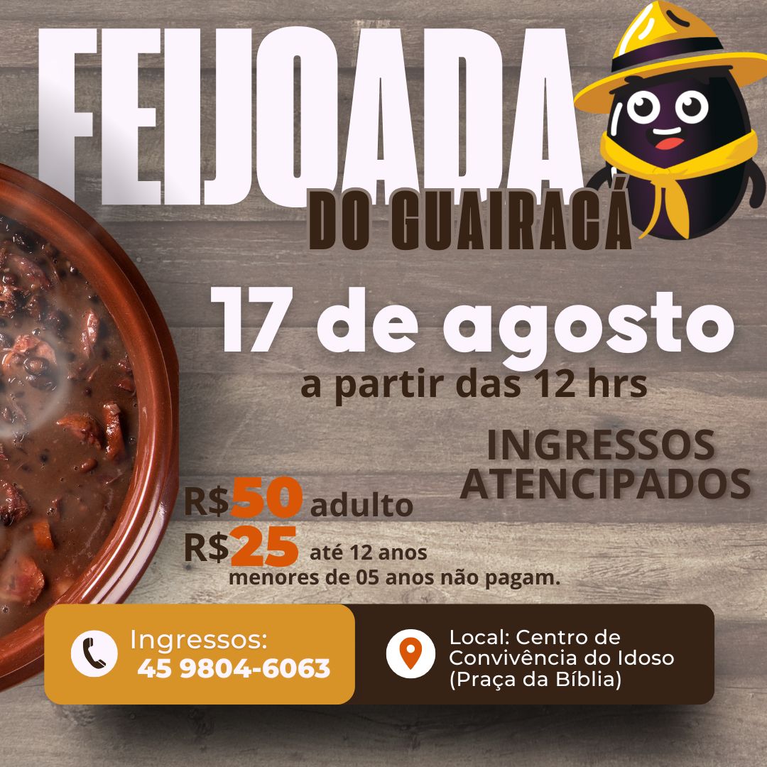 Imagem do evento 🎉 Feijoada do Guairacá 🍛